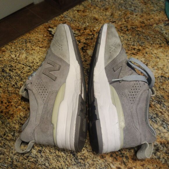 Rare New Balance M977DS2 Men's Lace-up Suede Sneakers Low Cut Light Grey Size 7 - Picture 7 of 12